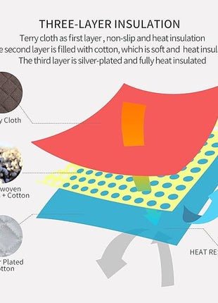 Joyhalo 6 Pack Pot Holders for Kitchen,Cotton Oven Holder with Great Heat Resistance,Non Slip Hot Pads for Kitchen Clearance,Brown