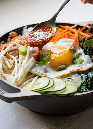 Lodge Pre-Seasoned Cast Iron WOK - Dual Assist Handle - Use in the Oven, on the Stove, or on the Grill - 6.25 Inch