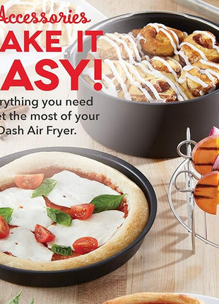 DASH DFAF450UP1 Air Fryer, Deluxe, Accessory Bundle