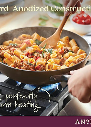 Anolon Advanced Home Hard-Anodized Nonstick Ultimate Pan/Saute Pan, 12-Inch (Bronze)