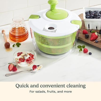 Cuisinart Salad Spinner- Wash, Spin & Dry Salad Greens, Fruits & Vegetables, 3qt, CTG-00-SSAS (Pack of 4)