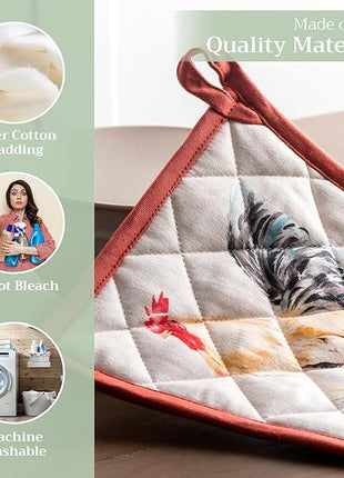 Maison d' Hermine Campagne 100% Cotton Pot Holder, 8 - inch by 8 - inch.