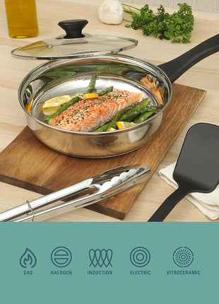 Gibson Home 74 Piece Kitchen in a Box Pots and Pans Cookware, Plates and Bowls Dinnerware, Cutlery Knife Block, Flatware Utensils, Tools & Gadgets, Storage, Glasses Set