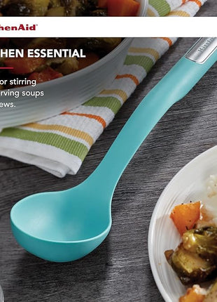 KitchenAid Silicone Basting Spoon, Aqua Sky