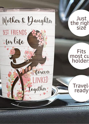 Macorner Mothers Day, Birthday Gifts for Mom Nana From Daughter - Gifts For Grandma - Stainless Steel Tumbler 20oz