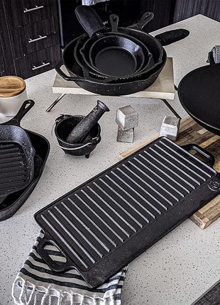 Backcountry Iron 6-1/2 Inch Round Small Pre-Seasoned Cast Iron Skillet