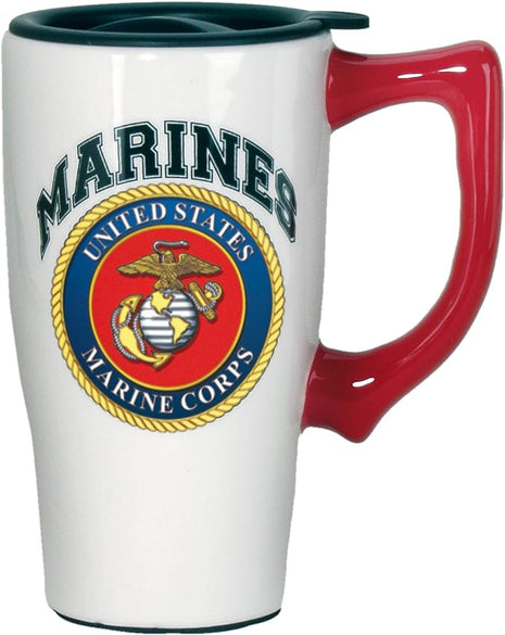 Spoontiques MARINES TRAVEL MUG, 18 ounces