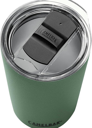 CamelBak Horizon 16oz Tumbler - Insulated Stainless Steel - Tri-Mode Lid - Moss