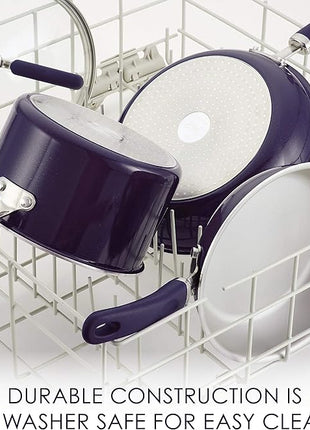Rachael Ray Create Delicious Nonstick Cookware Pots and Pans Set, 13 Piece, Purple Shimmer