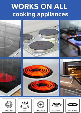 Nuwave Pro-Smart 12” & 8” SS Fry Pan Set, Healthy Duralon Blue Non-Stick Ceramic Coating, Heavy-Duty Tri-Ply Construction, Ergonomic Stay-Cool Handles, Induction-Ready & Works on All Cooktops