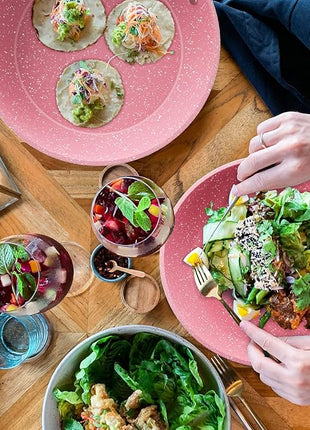 Frying Pan Nonstick, 9.5 Inch Pink Egg Pan, Non Stick Fry Pan 100% PTFE PFOA-Free Omelet Skillet Pan, Toxin-Free Skillets Stone Cookware, Anti-Warp Base with All Stove Tops, Induction Compatible