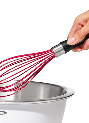 OXO Good Grips 9-Inch Silicone Whisk - Red