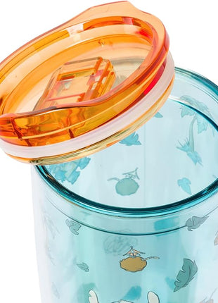 Silver Buffalo Disney Lilo and Stitch Hawaiian Shirt and Coconuts Pattern Double Wall Travel Tumbler with Slide Close Lid, 20 Ounces