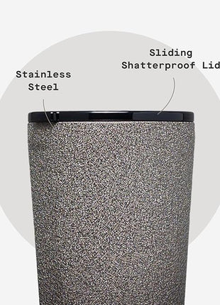 Corkcicle Classic Tumbler - Keeps Drinks Cold for 9 Hours & Hot for 3 - Triple-Insulated Stainless Steel - Holiday Tumbler Gift - 16 oz - Steel Shadow