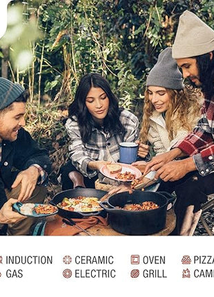 Victoria 10-Inch Cast Iron Skillet, Pre-Seasoned Cast-Iron Frying Pan with Long Handle, Made in Colombia