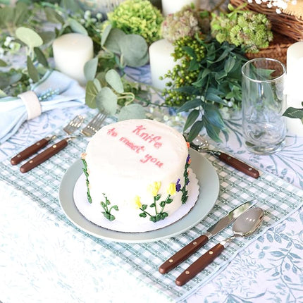 ANNOVA Silverware Set, Retro/Rivet Colorful Stainless Steel Tableware Kitchen Flatware Set Utensils, Includes Dinner Knives, Forks, Spoons, Salad Forks & Dessert Spoons (Chocolate Brown, 20 Pieces)