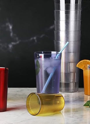 New Star Foodservice | Restaurant-Grade Beverage Tumblers (Blue (Set of 12), 20 oz)