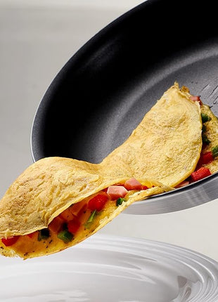 Tramontina Professional 12-Inch Non Stick Large Frying Pan, Heavy-Gauge Aluminum Skillet with Reinforced Nonstick Coating, Red Handle, Dishwasher and Oven Safe