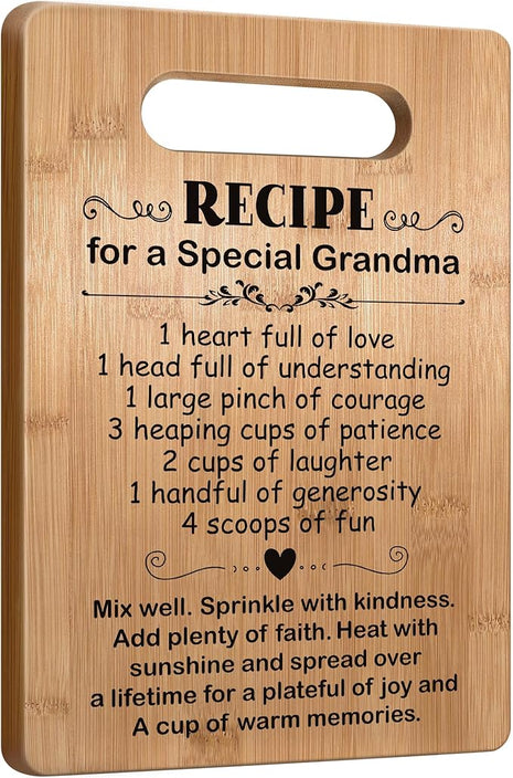 Popular Gifts for Grandma, Gifts for Grandmother Mothers Day Christmas Birthday, Cutting Board Gift for Grandma, Cute Grandma Gifts from Grandchild