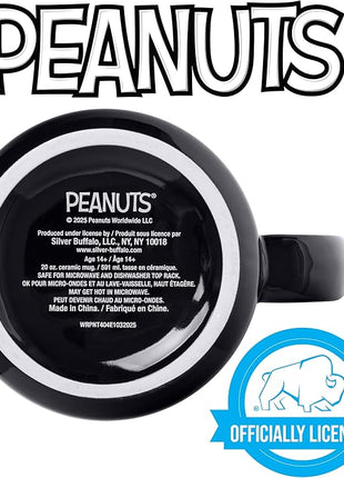 Silver Buffalo Peanuts Halloween Costumes Featuring Charlie Brown, Snoopy, Woodstock, Lucy, and Linus Ceramic Camper Mug, 20 Ounces