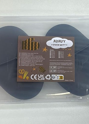 AUAUY 1 Pair Mini Silicone Oven Mitts, Heat Resistant Pot Holders Mitts, Cute Oven Pinch Grip Gloves, Small Potholders for Kitchen, Air Fryer Mitts Pair for Cooking, Baking and Grilling (Grey)