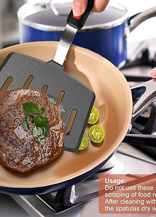 Mixed 5 Piece Silicone Spatula Set, 600F Heat-Resistant No-Melt Rubber Spatula Handle and Blade - Kitchen Cooking Utensils for Nonstick Cookware, Spatula Turner for Egg,Pancake,Burger- Dishwasher Safe