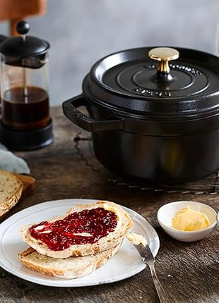 STAUB 40509-487-0 Cocotte Round 20cm Black