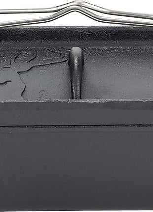 Captain Stag UG-3062 Dutch Oven, Iron Casting, Square Shape, Mini Dutch Oven, Width 8.1 x Depth 5.1 x Height 3.5 inches (205 x 130 x 90 mm), Full Water Capacity: 25.5 fl oz (750 ml), No Seasoning