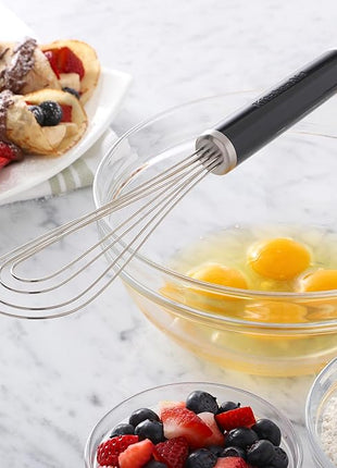 KitchenAid Flat Whisk, Black, 11.5-Inch