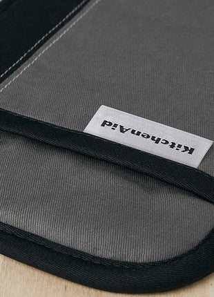 KITCHENAID Beacon Two-Tone Pot Holder 2-Pack Set, Contour Silver/Matte Black, 7"x10"