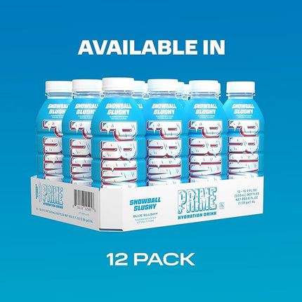 PRIME Hydration, Sports Drinks, Electrolyte Enhanced for Replenishing Fluids, 250mg BCAAs, B Vitamins, Antioxidants, Low Sugar, 16.9 Fl Oz, 12 Pack