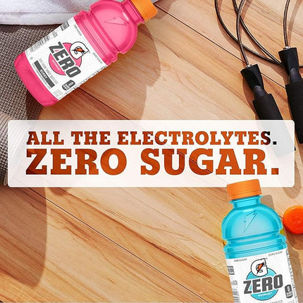 Gatorade Zero Sugar Thirst Quencher, Glacier Freeze, 12 Ounce (Pack of 24)