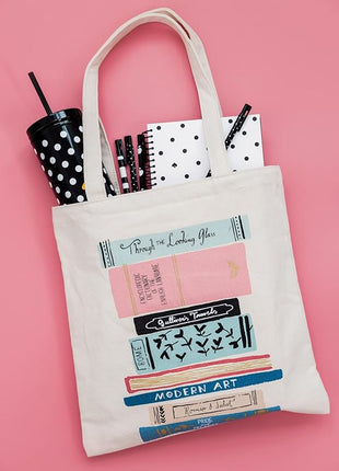 kate spade new york Insulated Tumbler with Reusable Straw, Black 24 Ounce Acrylic Travel Cup with Lid, Polka Dots