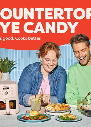 Instant Pot 4Qt VORTEX 6-in-1 Mini Air Fryer, Custom Program Options, Air Fry, Broil, Roast, Dehydrate, Bake, Reheat, Rosewater, 4 Quarts