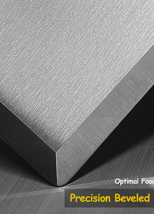 Stainless Steel Spatula Set with Heat Resistant Silicone Handle, VOVOLY Metal Spatulas For Kitchen Use, Thickened Smash Burger Spatula, Fish Flipper, Bench Scraper