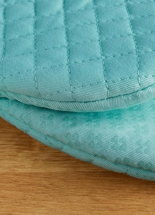 KitchenAid Asteroid Mini Oven Mitt Set, 5.5"x8", Aqua, 2 Piece