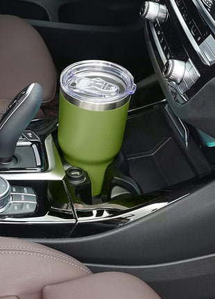 WETOWETO 30oz Tumbler, Stainless Steel Vacuum Insulated Water Coffee Tumbler Cup, Double Wall Powder Coated Spill-Proof Travel Mug Thermal Cup for Home Outdoor (Army Green, 1 Pack)