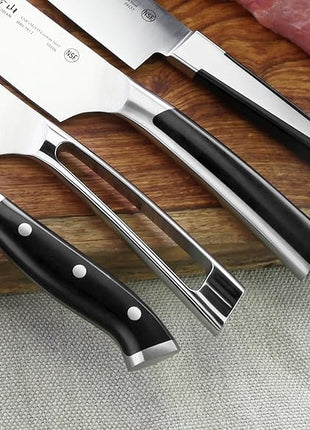 Cangshan D Series 59168 German Steel Forged Santoku Knife, 7-Inch