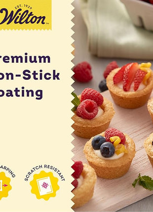 Wilton Perfect Results Non-Stick Mega Mini Muffin Pan, 48-Cup Cupcake Pan, Steel