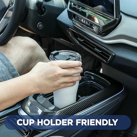 HAUSHOF 30 oz Tumbler, Stainless Steel Vacuum Insulated Coffee Tumbler Water Cup, Double Wall Travel Mug with Lid, Perfect for Hot and Cold Drinks