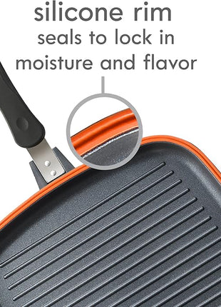 Kenmore Wyatt Aluminum Stackable All in One Multi-Function Cookware Set (Grill, Fry, Steam, Saute)