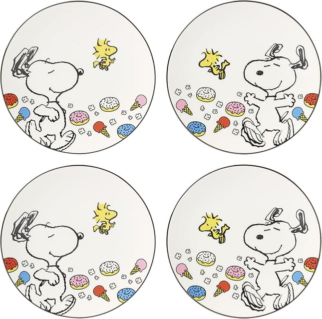 Lenox 897574 Chef Snoopy Accent Plates, Set Of 4