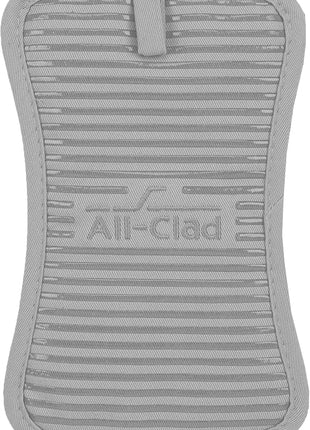 All-Clad Premium Pot Holder & Hot Pad: Heat Resistant to 500 Degrees - 100% Cotton, 10"x6.25" Hot Pad for Kitchen and Barbeque, (1-Pack), Titanium