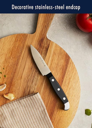 HENCKELS Premium Quality 12-Piece Statement Knife Set with Block, Razor-Sharp, German Engineered Informed by over 100 Years of Masterful Knife Making, Lightweight and Strong, Dishwasher Safe