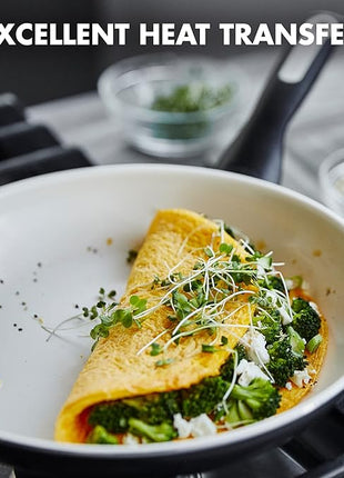 GreenPan Rio Hard Anodized Healthy Ceramic Nonstick, 7" 9.5" and 11" 3 Piece Frying Pan Skillet Set, Soft Grip Handle, PFAS-Free, Dishwasher Safe, Oven Safe, Black