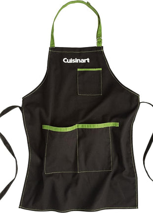 Cuisinart CFA-156 BBQ Apron and Magnetic Towel Set, Adjustable Grill Apron with Large Front Pockets