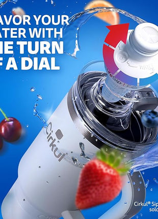 Cirkul 40oz. Fog Stainless Steel Tumbler with Handle, All-Day StrawSip™, Double-Wall Insulated