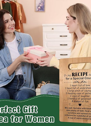 Popular Cousin Gifts for Women, Cutting Board Gift for Cousin, Cousin Appreciation Gift, Thank You Gift for Cousin Christmas Birthday