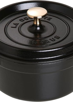 STAUB 40509-487-0 Cocotte Round 20cm Black
