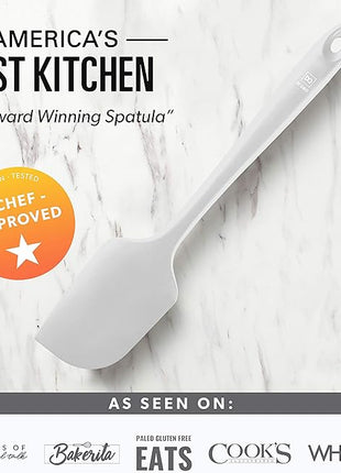 DI ORO Silicone Spatula - 600°F Heat-Resistant Rubber Kitchen Spatula for Baking, Scraping, & Mixing - BPA Free Nonstick Cookware Safe Flexible Utensil for Cooking - Seamless & Dishwasher Safe (Stone)